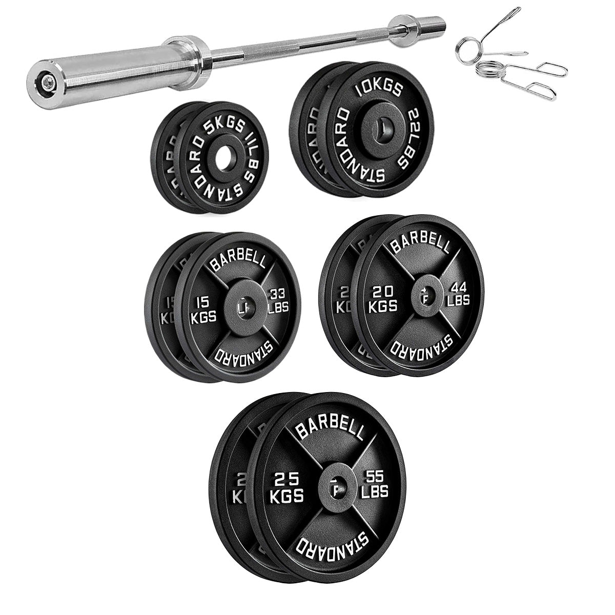 Cast Iron Weight Plates | Heavy-Duty Discs for Strength Training & Home Gyms | Available in Singles, Pairs & Sets | Durable Dumbbell Plates for Lifting & Fitness