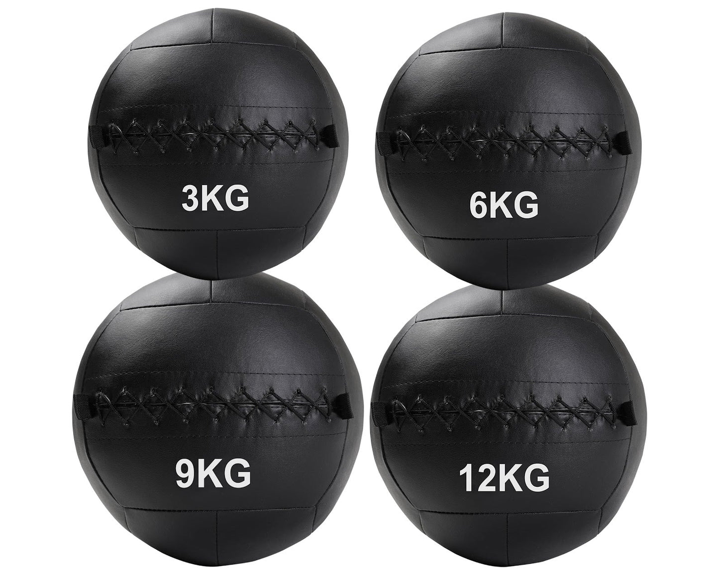 Durable No‑Bounce PVC Wall Ball Medicine Ball | Textured Grip | Explosive Power Training | Home Gym Cross‑Training (3 kg–12 kg)