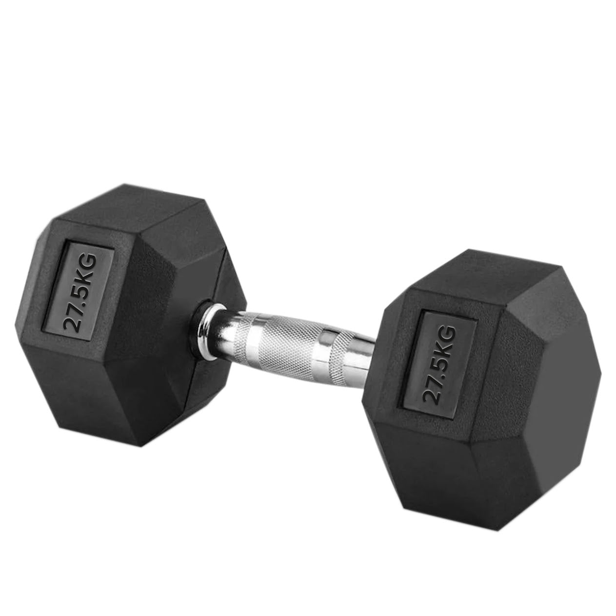 Hex Dumbbells Pairs & Sets (2.5kg–60kg) – Rubber-Coated, Anti-Roll, Steel Knurled Grip – Strength Training Weights for Home Gym or Studio