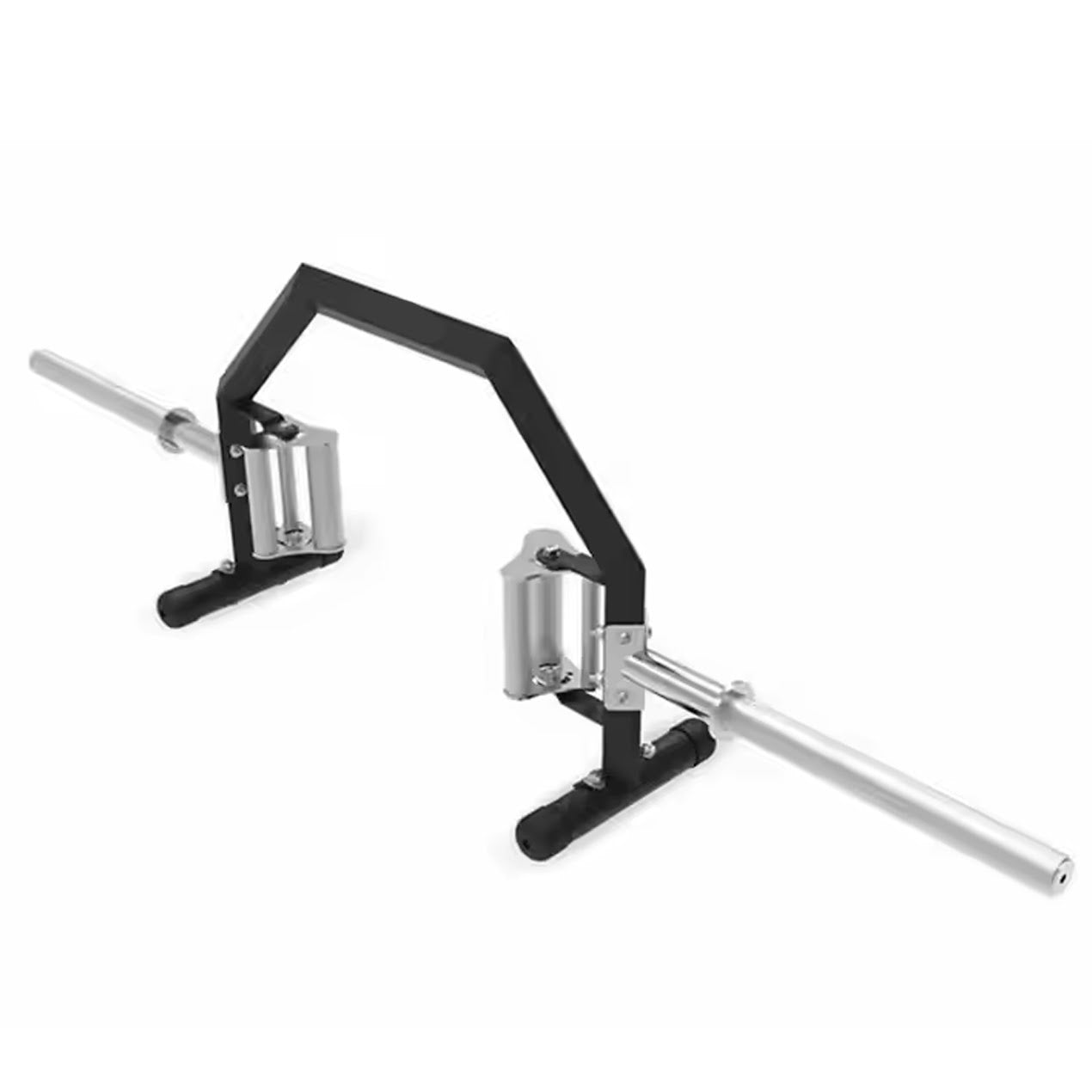 Open Trap Hex Bar – 20kg Steel with Deadlift Jack & Rotating Sleeves for Home Gym Strength Training