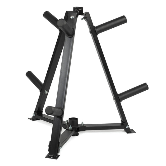 Vertical Weight & Dumbbell Storage Rack – Heavy‑Duty Steel Frame with 6 Clamps – Holds 300 kg Weight Plates & Dumbbells – Space‑Saving Home Gym Organizer