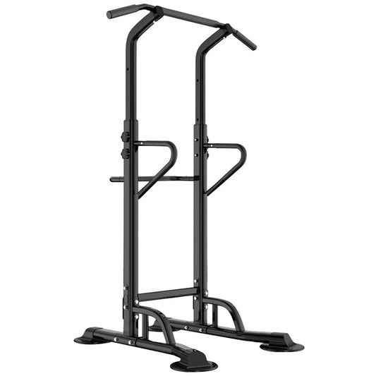 Adjustable Power Tower – Pull-Up & Dip Station with Backrest for Home Gyms