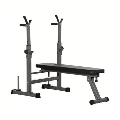 Adjustable Weight Bench – Heavy‑Duty Steel Frame, Foldable Utility Bench with Dip Station & Barbell Rack – Ideal for Strength Training at Home Gym