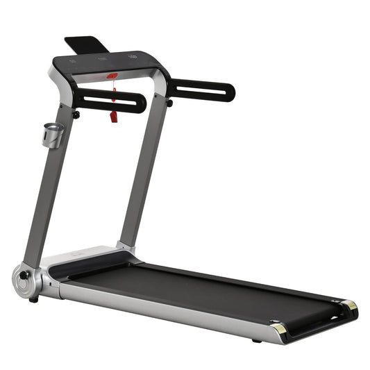 Compact Folding Treadmill, Powerful Stove-Coated Walking Pad 14 km/h, Quiet Belt, Digital Display – Space-Saving Home Fitness Machine