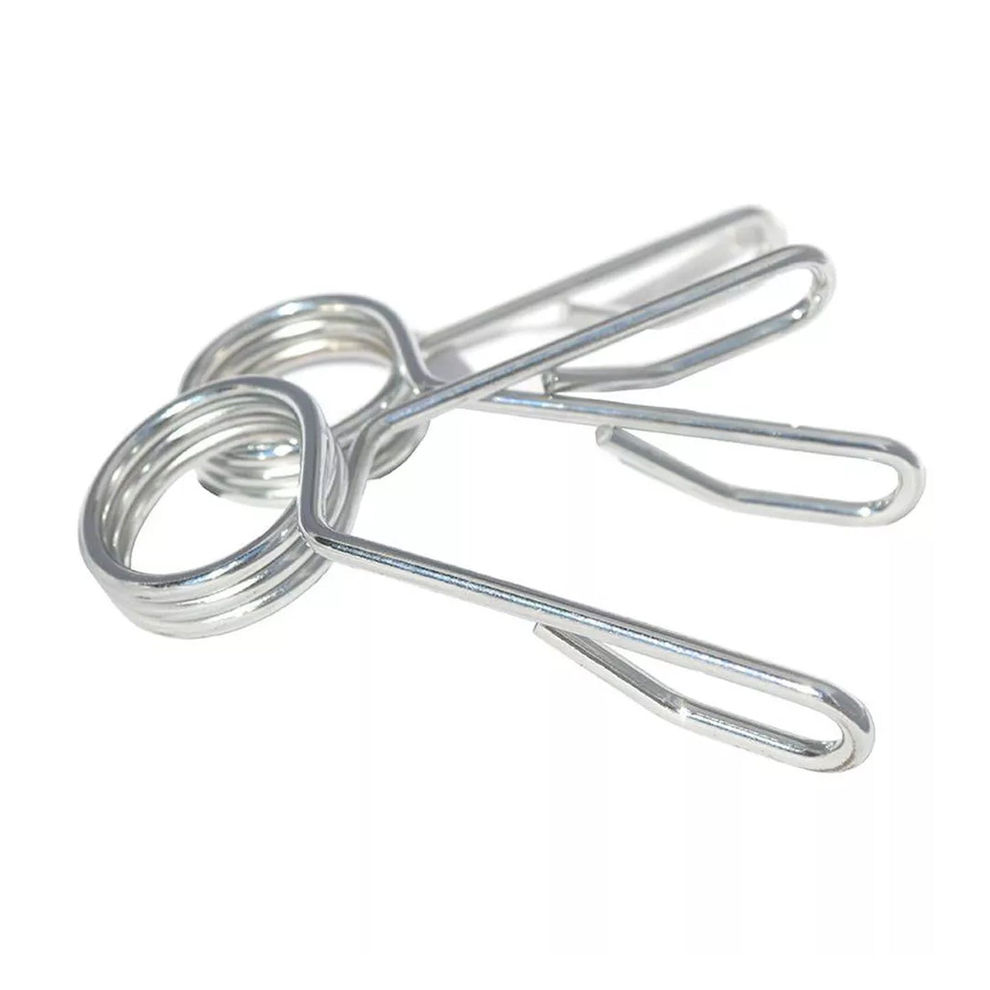 Olympic 2" Spring Collars (Pair) – Secure Chrome Barbell Clips for 50mm Olympic Bars