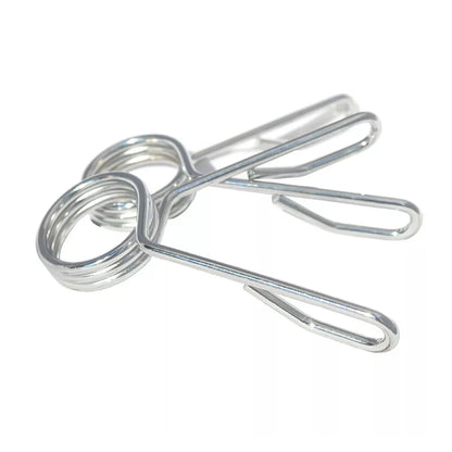 Olympic 2" Spring Collars (Pair) – Secure Chrome Barbell Clips for 50mm Olympic Bars