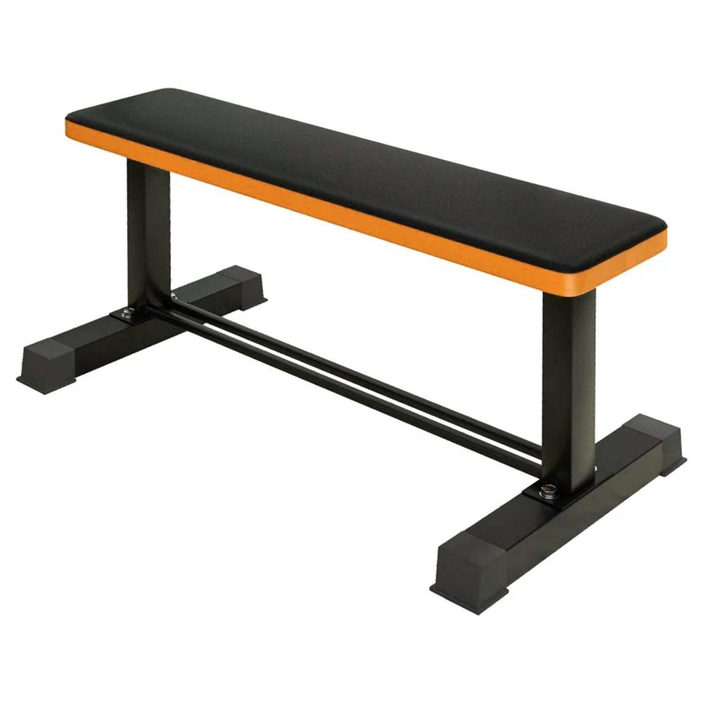 Heavy-Duty Flat Workout Bench with Dumbbell Rack – Durable Strength Training Bench for Bench Press, Weightlifting, and Home Gym Use