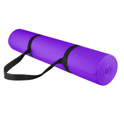 Non‑Slip Extra‑Thick NBR Foam Yoga Mat 15 mm – Eco‑Friendly & Carry Strap – HIIT, Pilates, Gym, Floor & Wellness