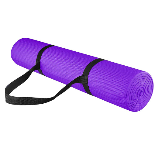 Non‑Slip Extra‑Thick NBR Foam Yoga Mat 15 mm – Eco‑Friendly & Carry Strap – HIIT, Pilates, Gym, Floor & Wellness