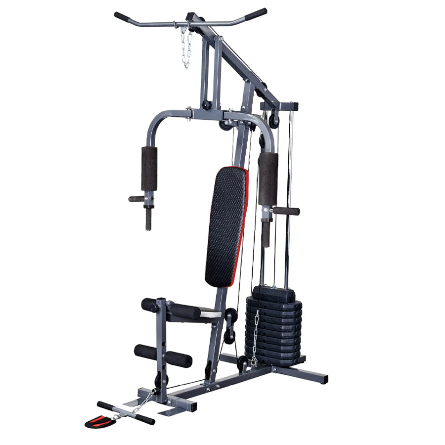 Full‑Body Multi Gym Machine, Heavy‑Duty Steel & Smooth Pulleys, 45 kg or 66 kg Stack, Chest/Lat/Leg Stations, Home Fitness, Compact Design
