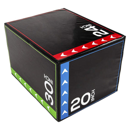 3‑in‑1 Soft Plyo Jump Box – Foam Stackable with Non‑Slip Surface for Home Gym & Strength Training