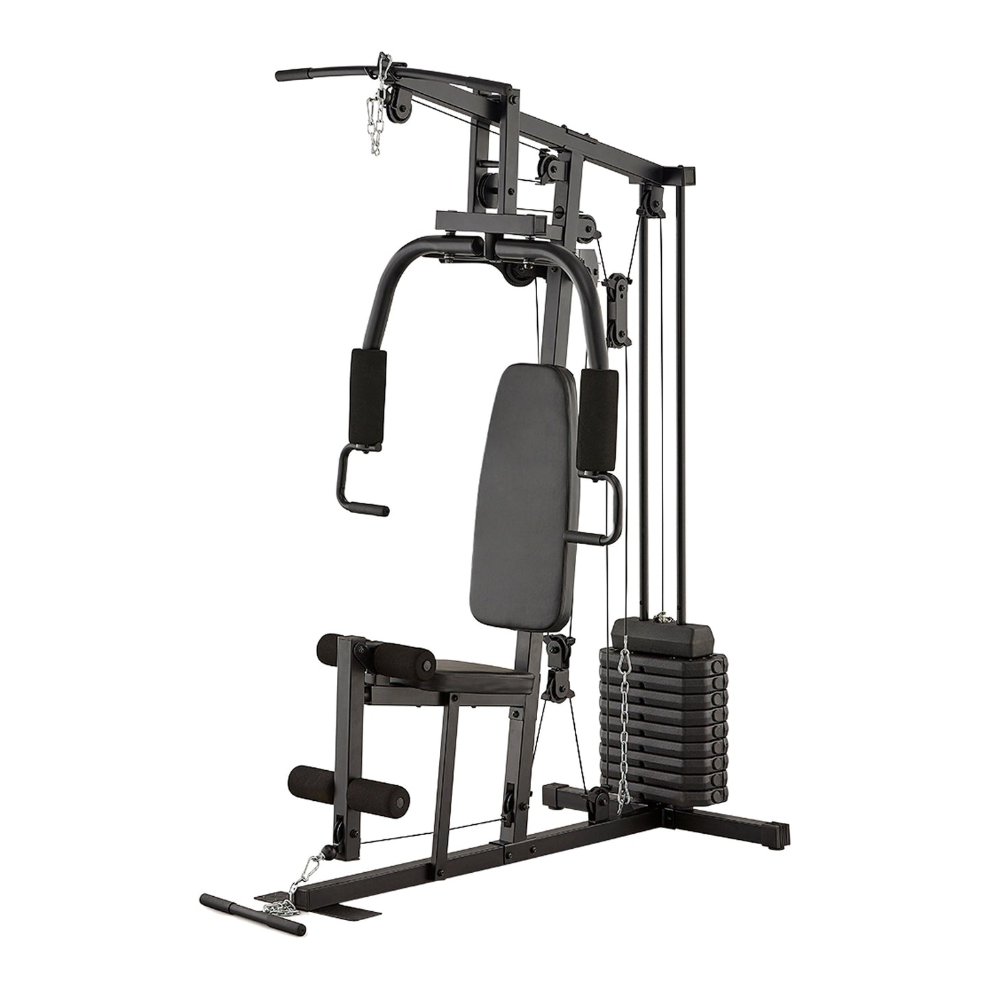 Full‑Body Multi Gym Machine, Heavy‑Duty Steel & Smooth Pulleys, 45 kg or 66 kg Stack, Chest/Lat/Leg Stations, Home Fitness, Compact Design