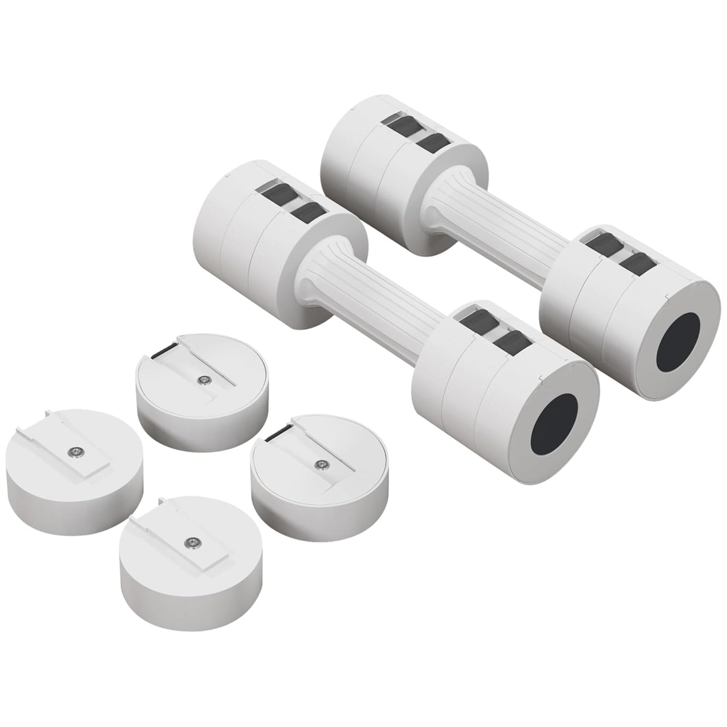 Adjustable Dumbbell Set – 3‑in‑1 Steel Dumbbells with Non‑Slip Grip – Space‑Saving Home Gym Weights (2×2.5 kg or 2×10 kg)