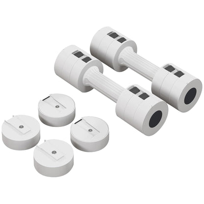 Adjustable Dumbbell Set – 3‑in‑1 Steel Dumbbells with Non‑Slip Grip – Space‑Saving Home Gym Weights (2×2.5 kg or 2×10 kg)