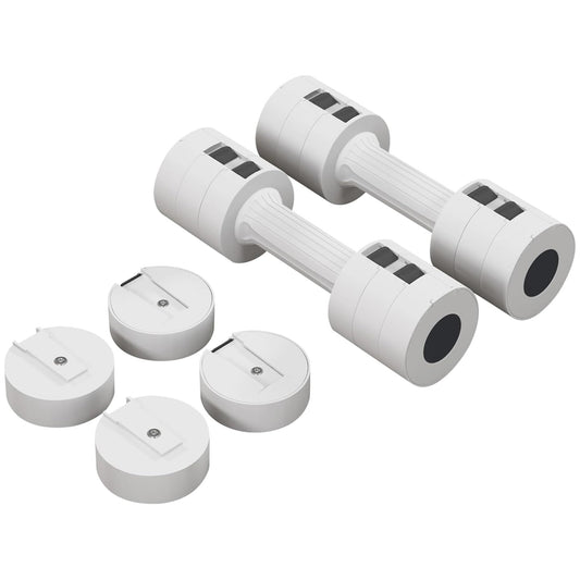 Adjustable Dumbbell Set – 3‑in‑1 Steel Dumbbells with Non‑Slip Grip – Space‑Saving Home Gym Weights (2×2.5 kg or 2×10 kg)