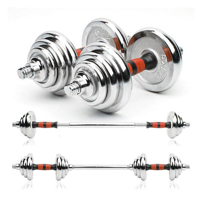 20kg Adjustable Dumbbell & Barbell Set – Cast Iron 2-in-1 Weights for Home Training