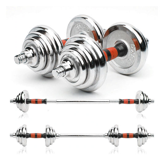 20kg Adjustable Dumbbell & Barbell Set – Cast Iron 2-in-1 Weights for Home Training