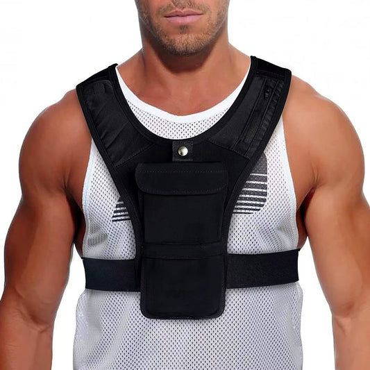 Lightweight Reflective Running Hydration Vest with Phone Pouch & Adjustable Straps for Home Training & Outdoor Endurance