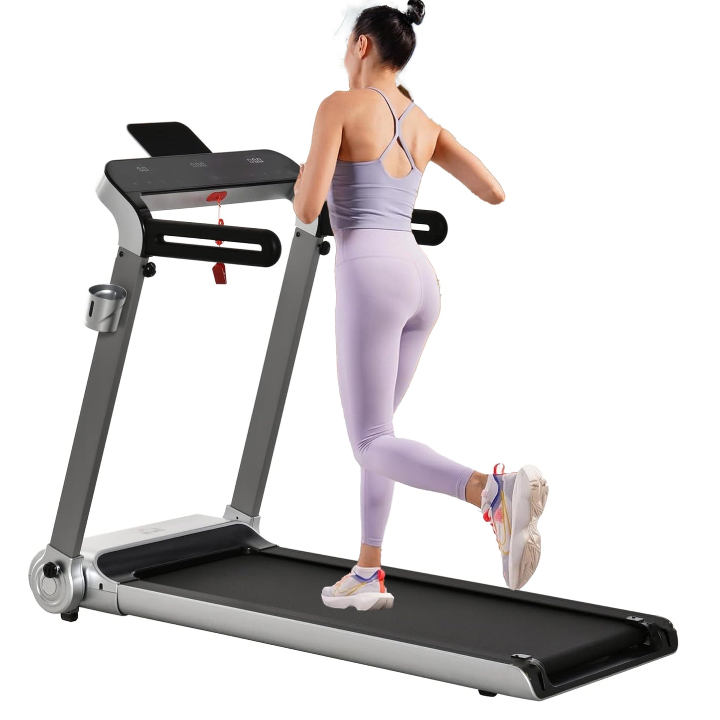 Compact Folding Treadmill, Powerful Stove-Coated Walking Pad 14 km/h, Quiet Belt, Digital Display – Space-Saving Home Fitness Machine