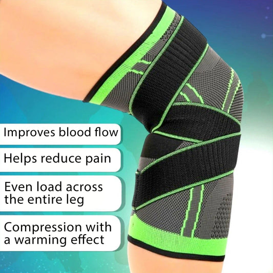 Adjustable Knee Support Strap – Neoprene with Silicone Pad for ACL, Meniscus & Arthritis Relief – Ideal for Running, Walking, Sports & Daily Use