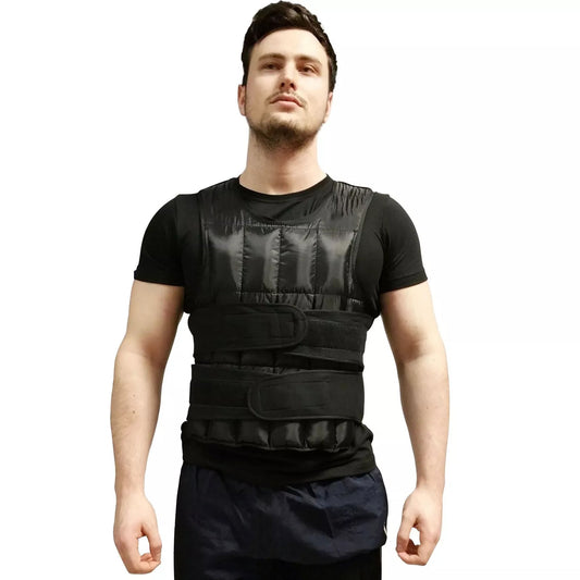 10–20 kg Adjustable Weighted Vest – 38‑Bag System, Breathable Comfort, Reflective Strips – Cardio, Running & Strength Training for Home Gym