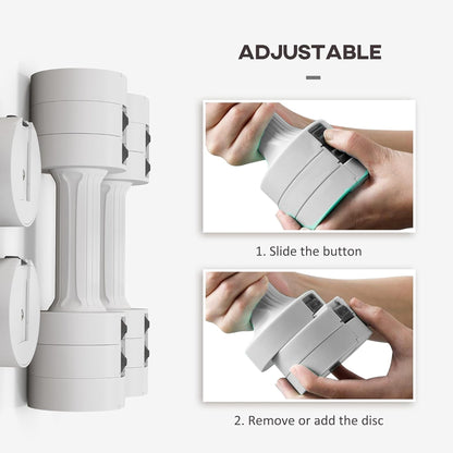 Adjustable Dumbbell Set – 3‑in‑1 Steel Dumbbells with Non‑Slip Grip – Space‑Saving Home Gym Weights (2×2.5 kg or 2×10 kg)