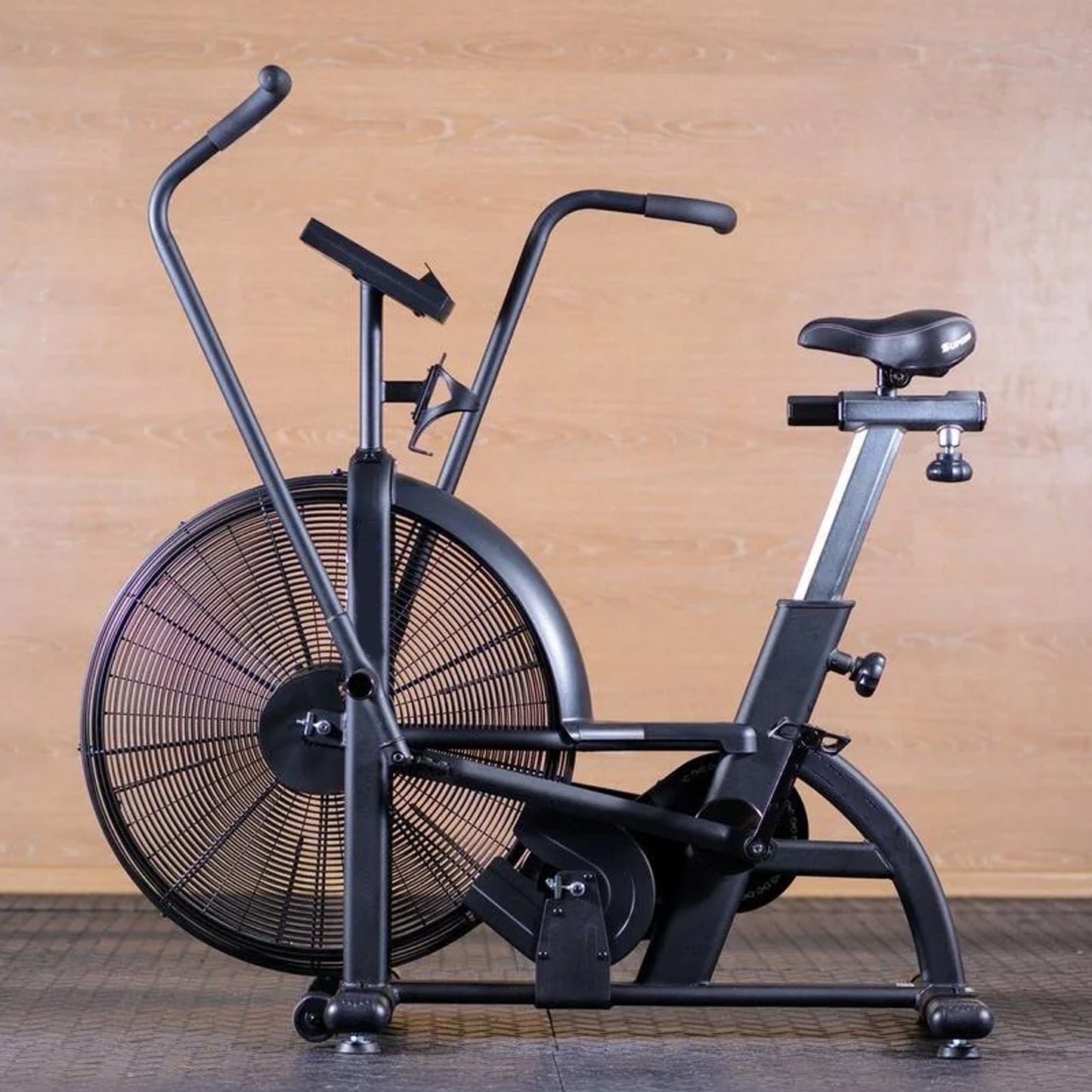 Heavy‑Duty Steel Air Resistance Fitness Bike with LCD Display – Full‑Body Cardio, Adjustable Seat, Compact for Home Gym