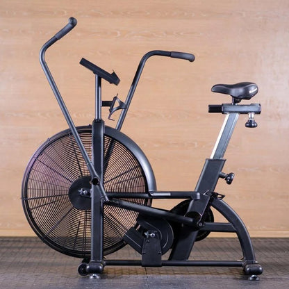 Heavy‑Duty Steel Air Resistance Fitness Bike with LCD Display – Full‑Body Cardio, Adjustable Seat, Compact for Home Gym