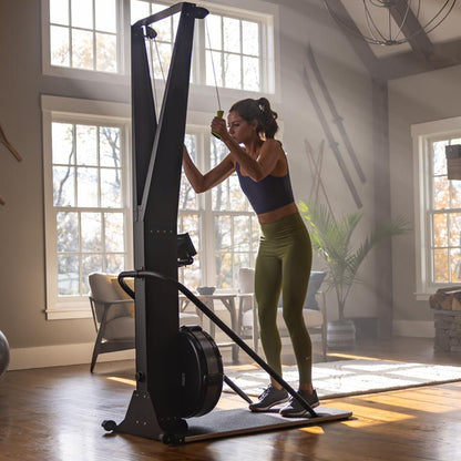 Indoor Ski Cross Trainer – Aluminum Frame Low‑Impact Machine with LED Display, Adjustable Resistance, Full‑Body Cardio & Strength Training for Home Gym