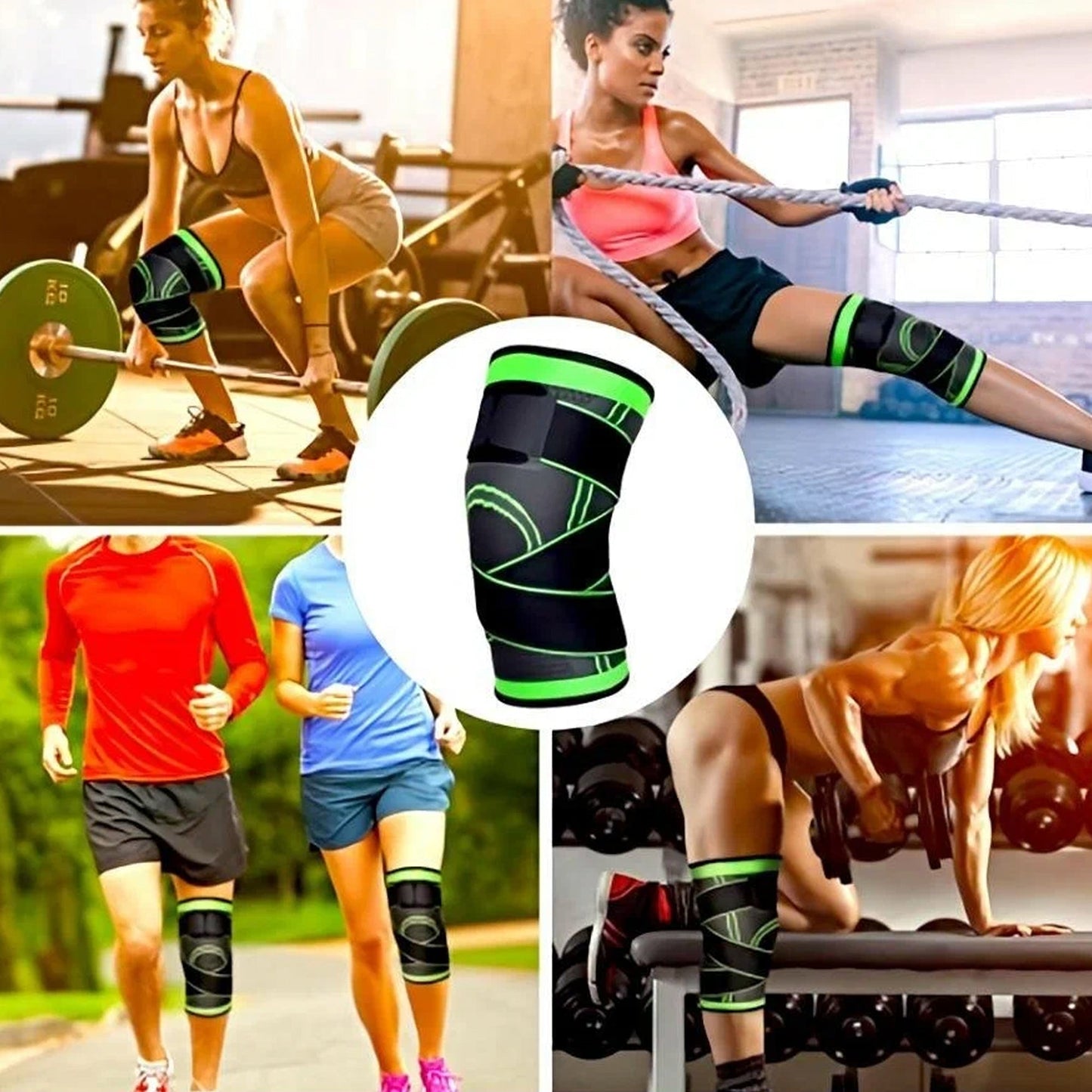 Adjustable Knee Support Strap – Neoprene with Silicone Pad for ACL, Meniscus & Arthritis Relief – Ideal for Running, Walking, Sports & Daily Use