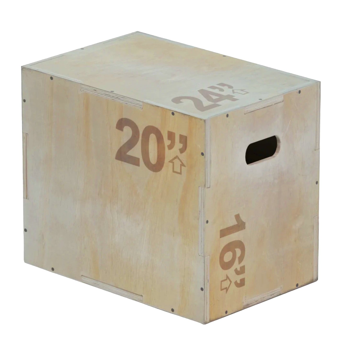3-in-1 Wooden Plyometric Jump Box – Premium Wood Plyo Box for Strength, Agility & Jump Training | Multipurpose Exercise Step for Home & Gym Workouts