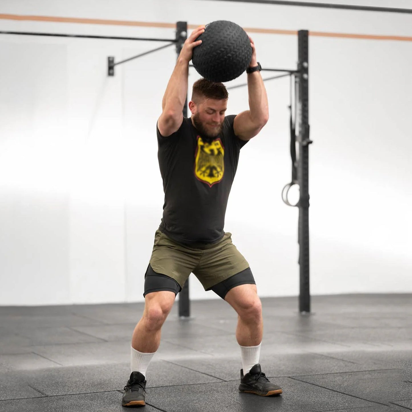 Adjustable Rubberized Slam Ball – Heavy‑Duty Treaded Core & Strength Training for Home Gym Workouts