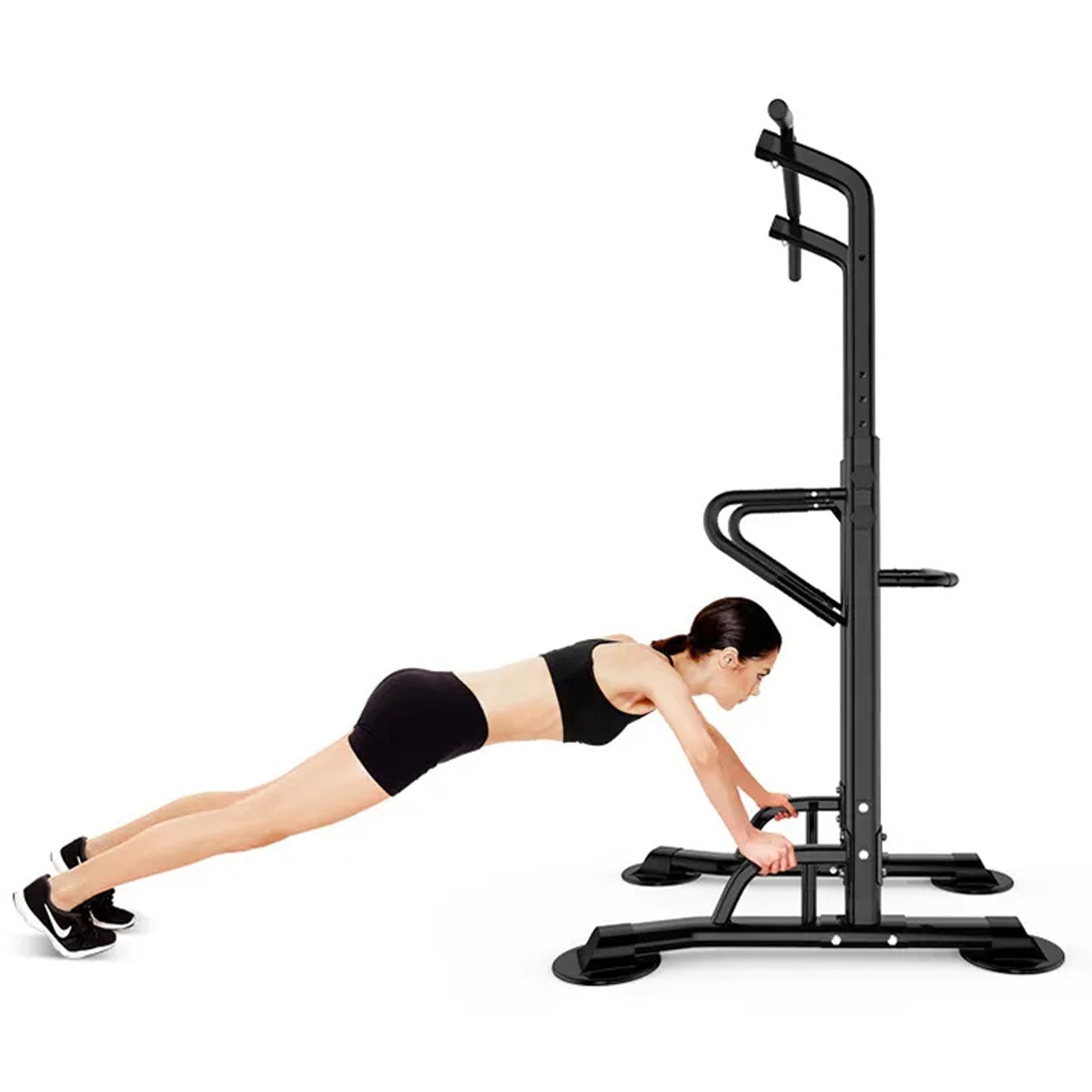 Adjustable Power Tower – Pull-Up & Dip Station with Backrest for Home Gyms