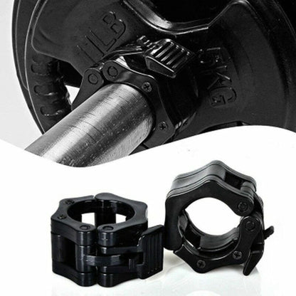2"" Olympic Barbell Collars – Quick-Release Locking Clips (Pair) | Heavy-Duty Barbell Clamps for Secure Weightlifting & CrossFit Training