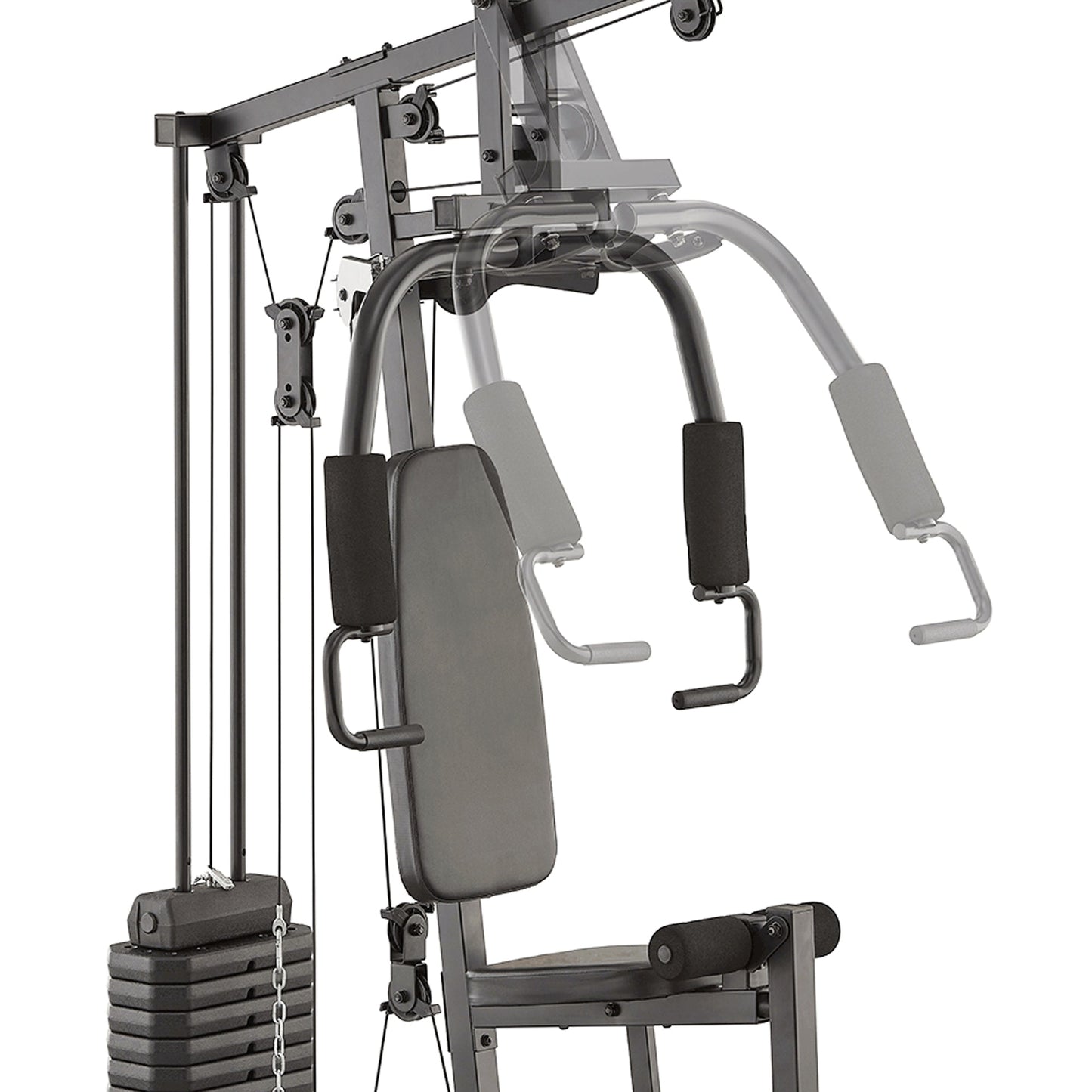 Full‑Body Multi Gym Machine, Heavy‑Duty Steel & Smooth Pulleys, 45 kg or 66 kg Stack, Chest/Lat/Leg Stations, Home Fitness, Compact Design