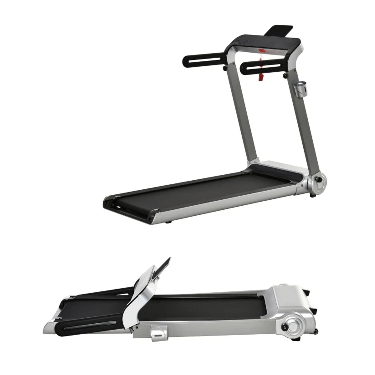Compact Folding Treadmill, Powerful Stove-Coated Walking Pad 14 km/h, Quiet Belt, Digital Display – Space-Saving Home Fitness Machine