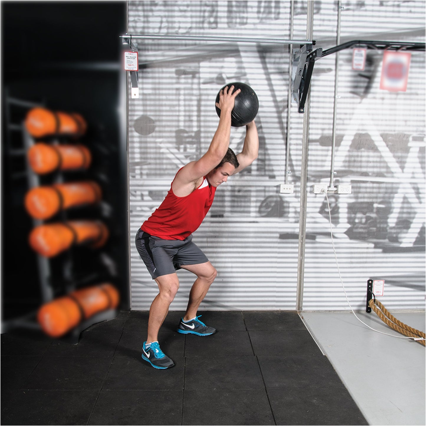Heavy‑Duty Rubber Slam Ball – No‑Bounce, Textured Finish for Strength & Core Conditioning – 3‑25 kg Medicine Ball for Quiet, Powerful Home Gym Workouts