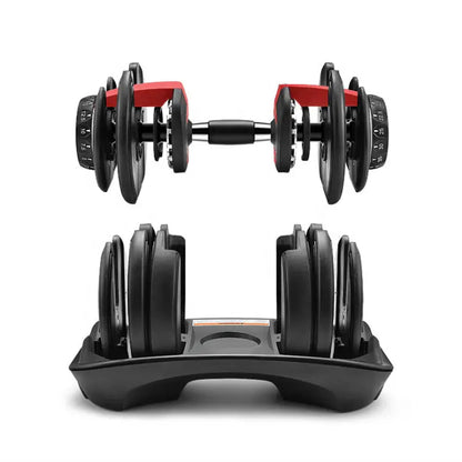 Adjustable Dumbbells 40 kg (17‑in‑1 Dial) – Strength Training Set – Compact Home Gym Weights for Men & Women