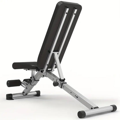 Adjustable Dip Station & Weight Bench with Rack – Strength Training & Core Workout Bench for Weightlifting, Full-Body Home Gym Exercises
