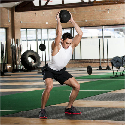 Heavy‑Duty Rubber Slam Ball – No‑Bounce, Textured Finish for Strength & Core Conditioning – 3‑25 kg Medicine Ball for Quiet, Powerful Home Gym Workouts