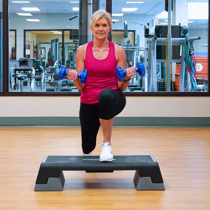 Adjustable Aerobic Step Platform –  Non‑Slip Surface, 4–6″ Height, Home Gym Cardio & Yoga, Space‑Saving Fitness Stepper