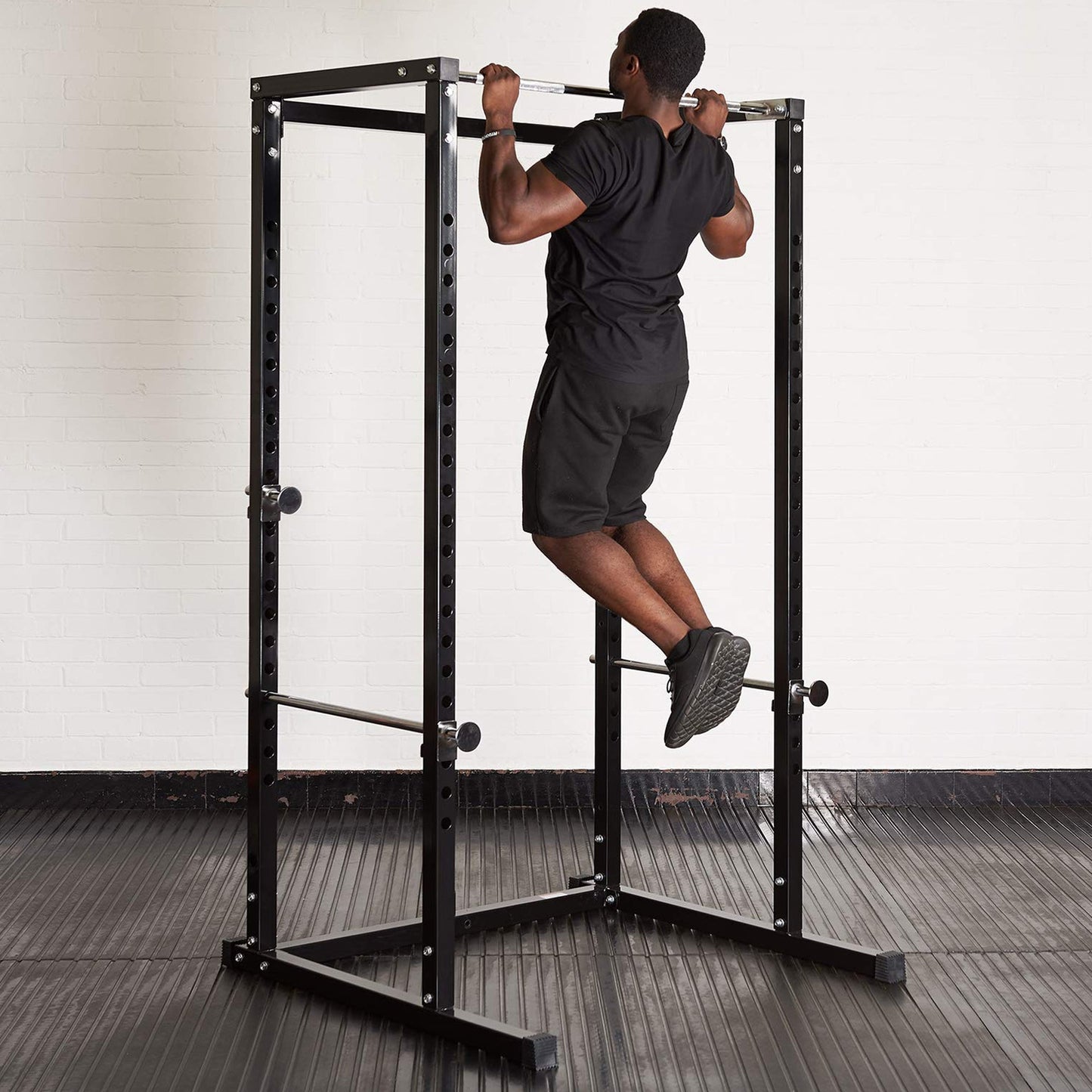 Heavy-Duty Adjustable G100 Power Rack Cage with Pull-Up Bar – Strength Training Station for Home Gym, Squats, Bench Press & Versatile Workouts