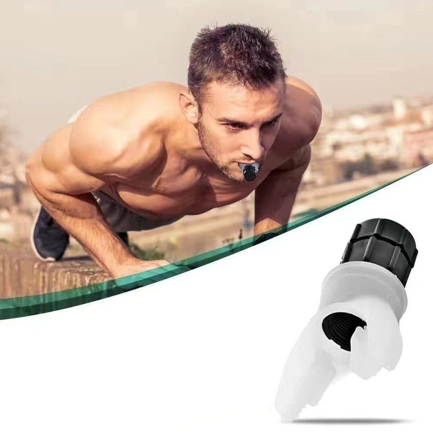 Portable Breath Trainer Lung Exerciser – Adjustable Neoprene-Coated Respiratory Therapy Device for Stamina & Lung Capacity – Compact Home Fitness Respiratory Aid