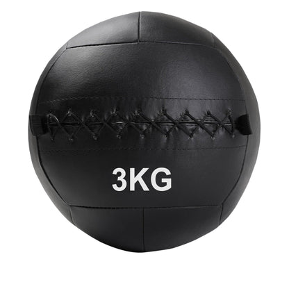 Durable No‑Bounce PVC Wall Ball Medicine Ball | Textured Grip | Explosive Power Training | Home Gym Cross‑Training (3 kg–12 kg)
