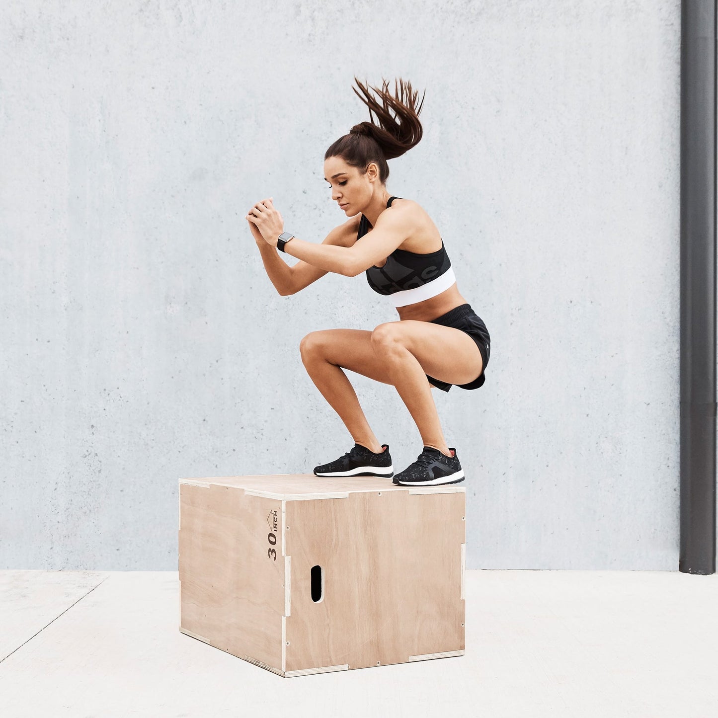 3-in-1 Wooden Plyometric Jump Box – Premium Wood Plyo Box for Strength, Agility & Jump Training | Multipurpose Exercise Step for Home & Gym Workouts