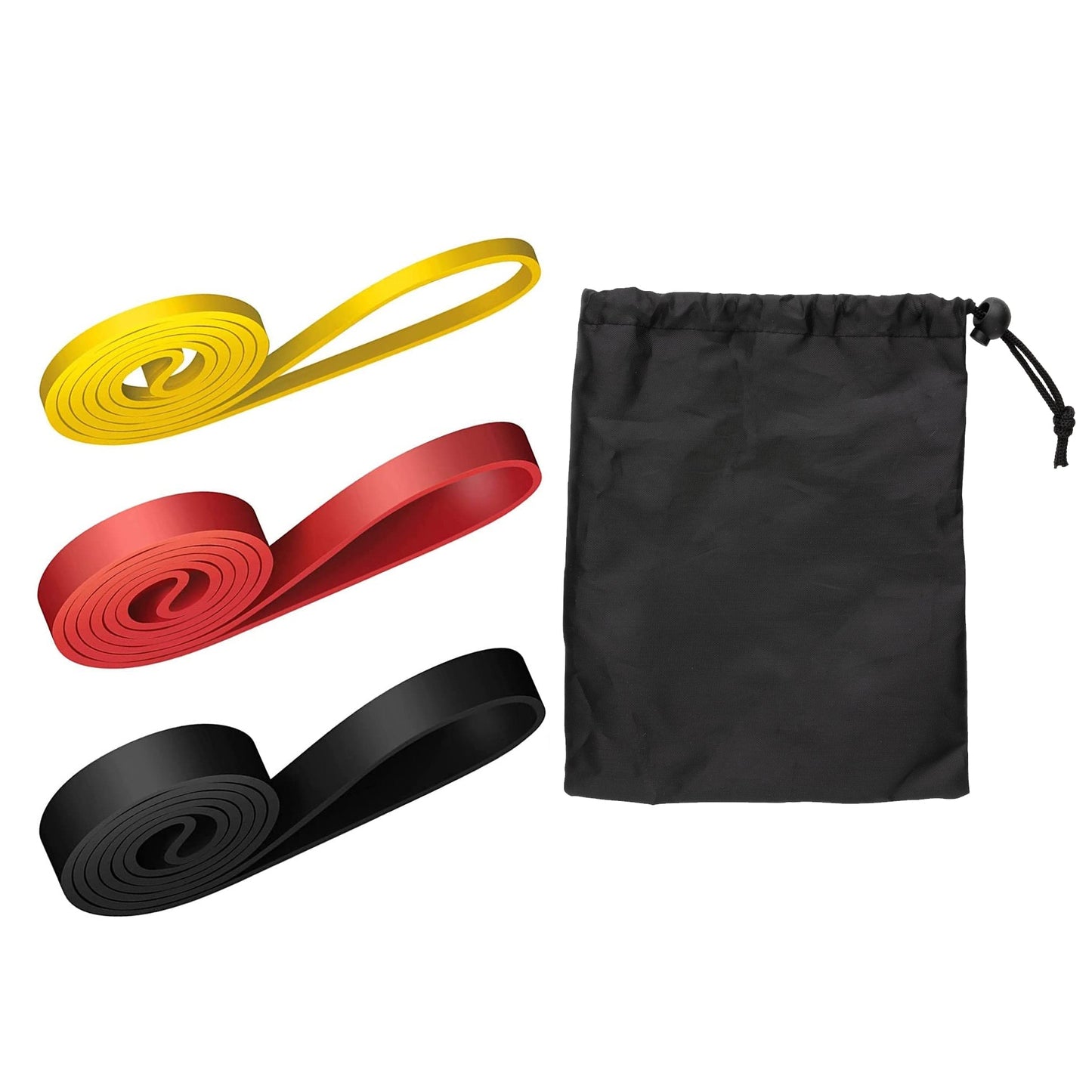 5‑Level Pull‑Up Assist Resistance Bands – Natural Latex, Multi‑Color Strength Training & Stretching Kit for Home Gym