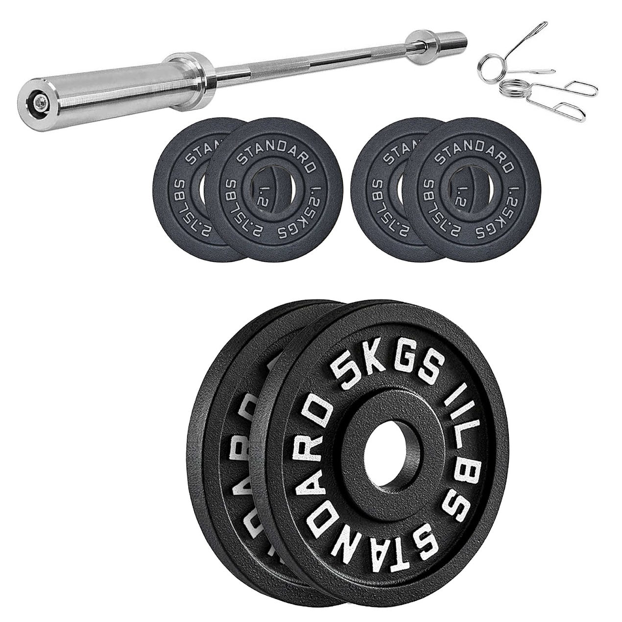 Cast Iron Weight Plates | Heavy-Duty Discs for Strength Training & Home Gyms | Available in Singles, Pairs & Sets | Durable Dumbbell Plates for Lifting & Fitness
