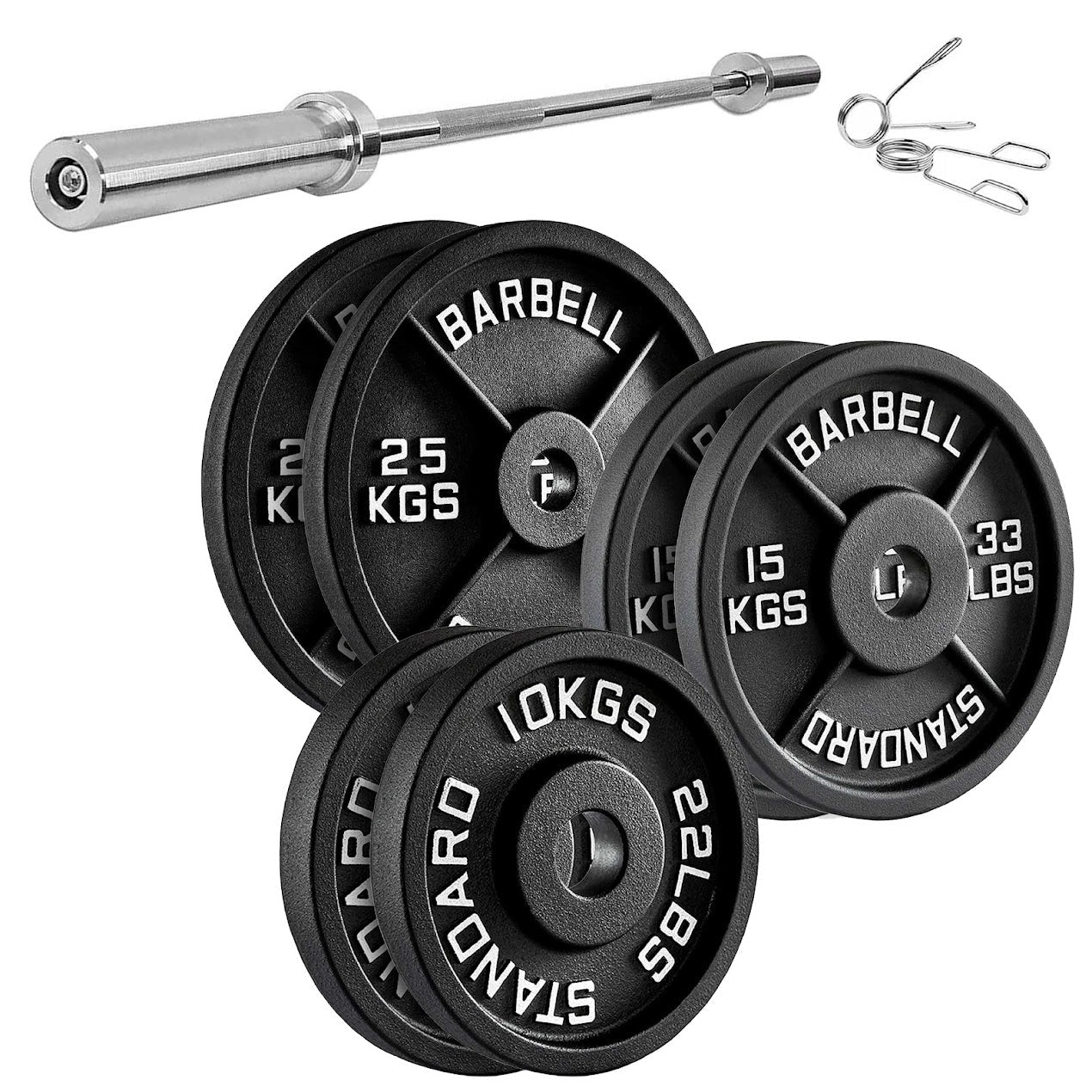 Cast Iron Weight Plates | Heavy-Duty Discs for Strength Training & Home Gyms | Available in Singles, Pairs & Sets | Durable Dumbbell Plates for Lifting & Fitness