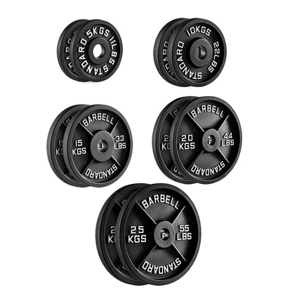 Cast Iron Weight Plates | Heavy-Duty Discs for Strength Training & Home Gyms | Available in Singles, Pairs & Sets | Durable Dumbbell Plates for Lifting & Fitness