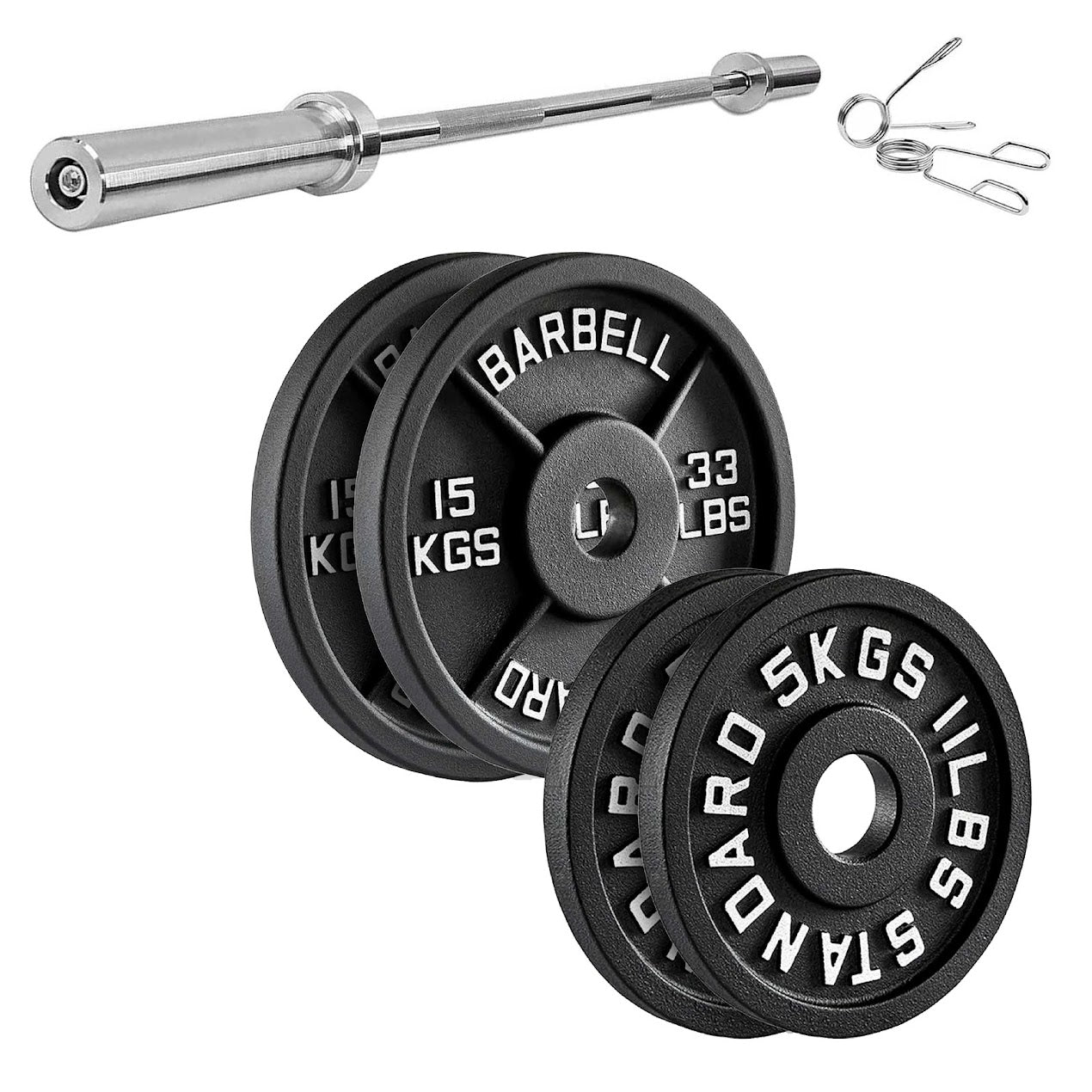 Cast Iron Weight Plates | Heavy-Duty Discs for Strength Training & Home Gyms | Available in Singles, Pairs & Sets | Durable Dumbbell Plates for Lifting & Fitness